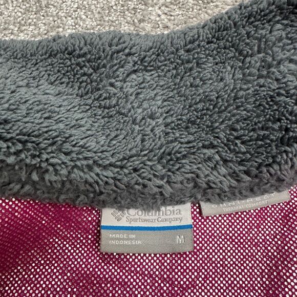 Columbia Dotswarm II Omni Heat Fleece Jacket Womens Medium Pink Outdoor Hiking - Picture 5 of 13